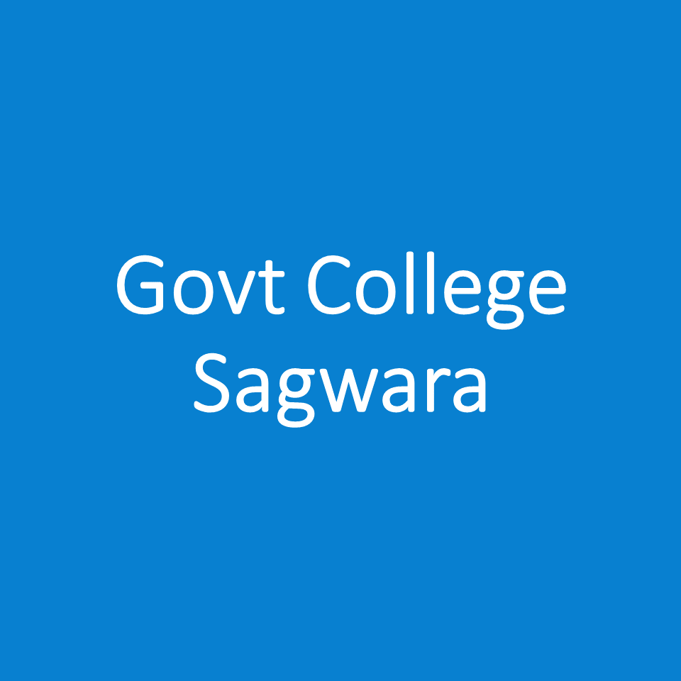 GCS-Govt College Sagwara