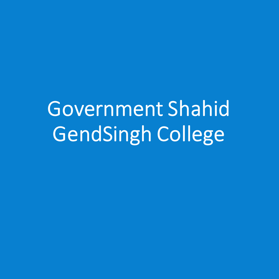 GSGC-Government Shahid GendSingh College