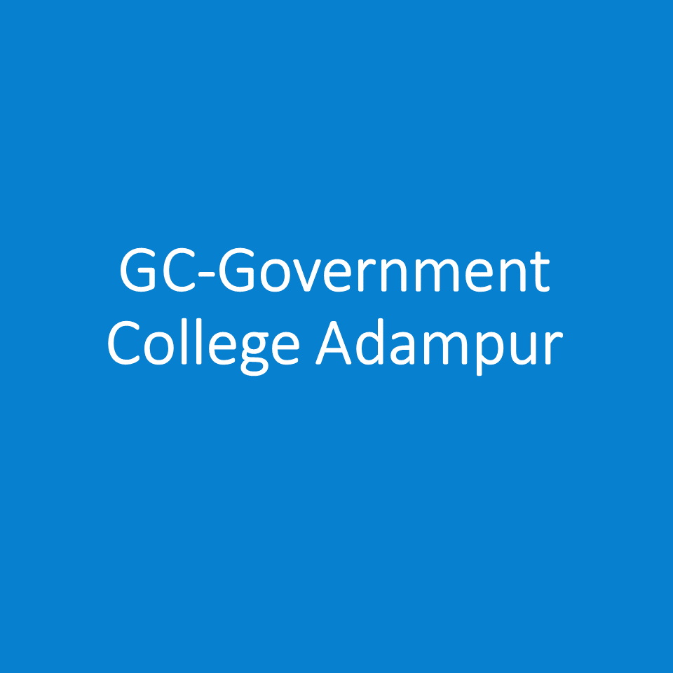 GC-Government College Adampur