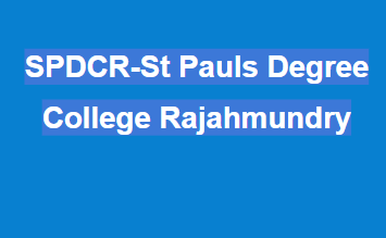 SPDCR-St Pauls Degree College Rajahmundry
