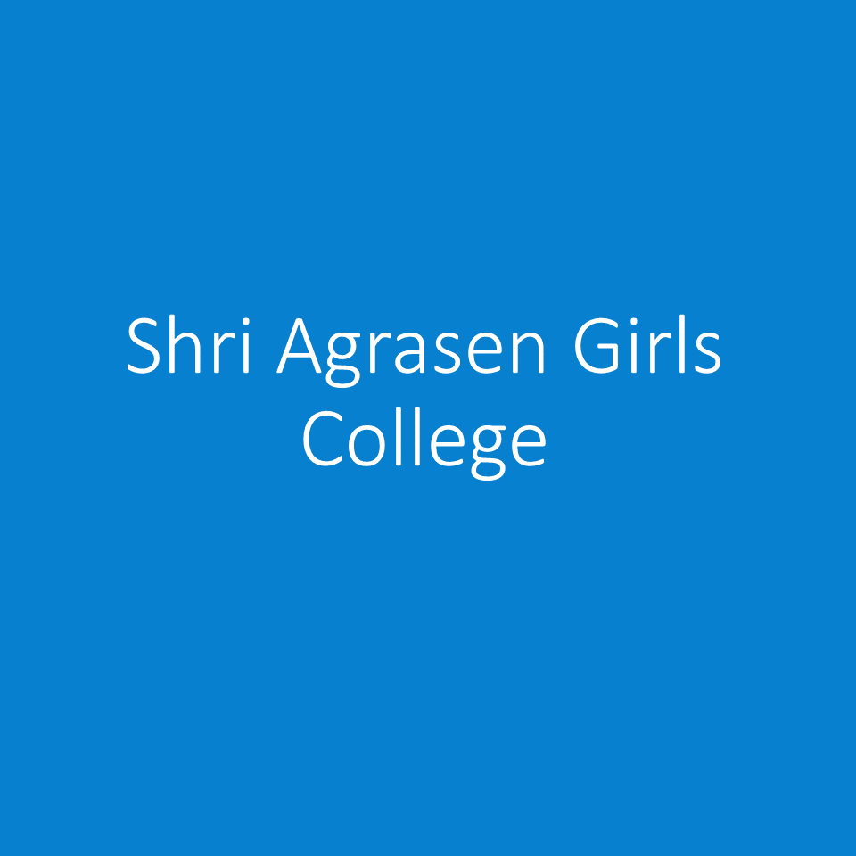 SAGC-Shri Agrasen Girls College