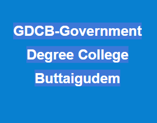 GDCB-Government Degree College Buttaigudem