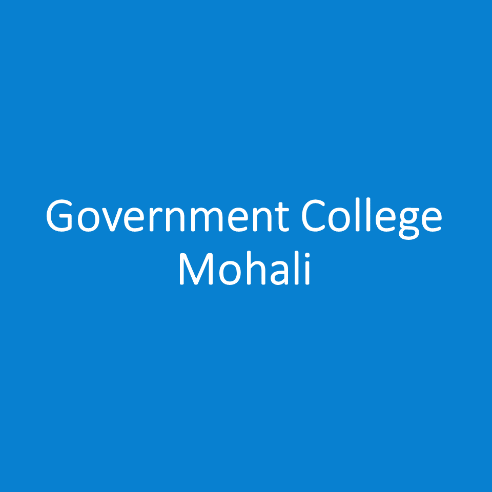 GC-Government College Mohali