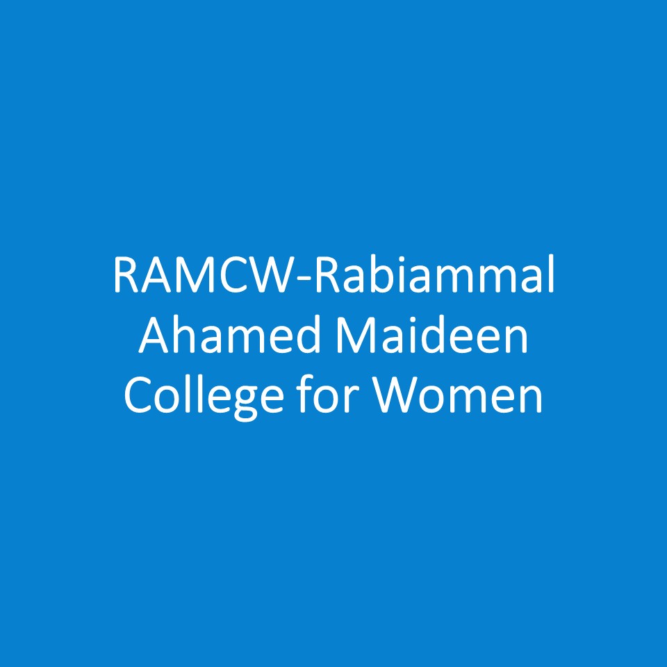 RAMCW-Rabiammal Ahamed Maideen College for Women