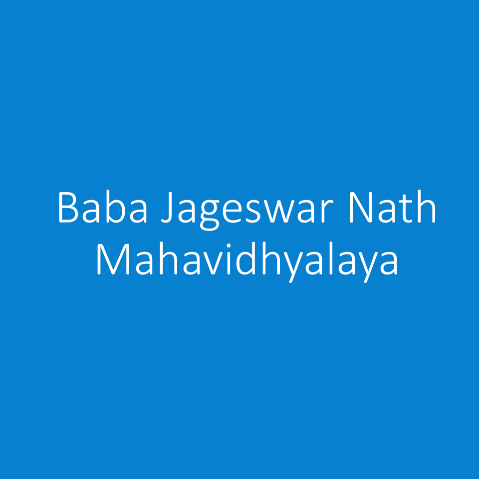 BJNM-Baba Jageswar Nath Mahavidhyalaya