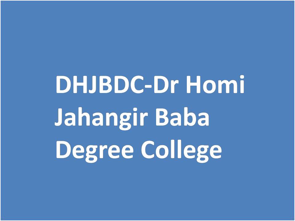 DHJBDC-Dr Homi Jahangir Baba Degree College