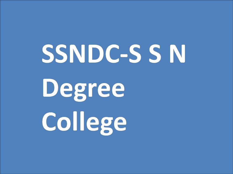 SSNDC-S S N Degree College
