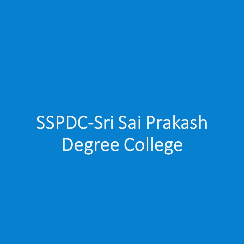 SSPDC-Sri Sai Prakash Degree College
