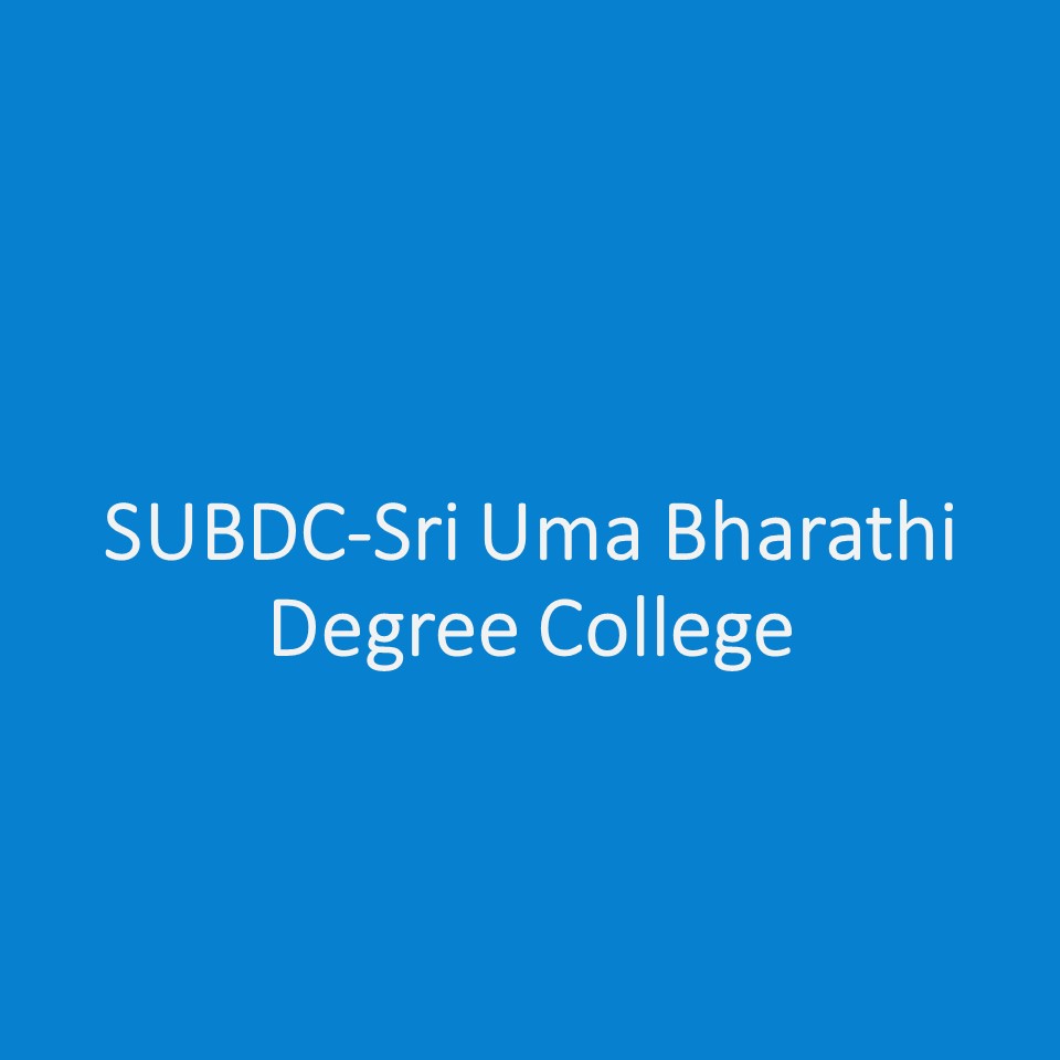 SUBDC-Sri Uma Bharathi Degree College