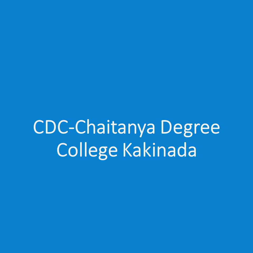 CDC-Chaitanya Degree College Kakinada