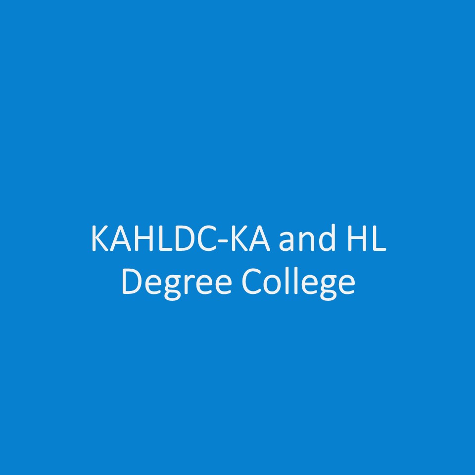 KAHLDC-KA and HL Degree College