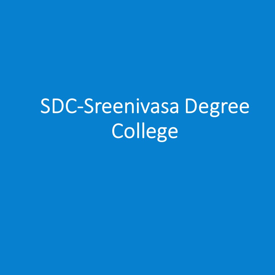 SDC-Sreenivasa Degree College