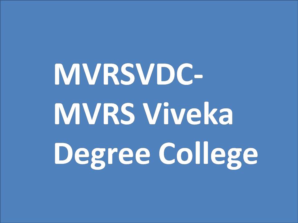 MVRSVDC-MVRS Viveka Degree College