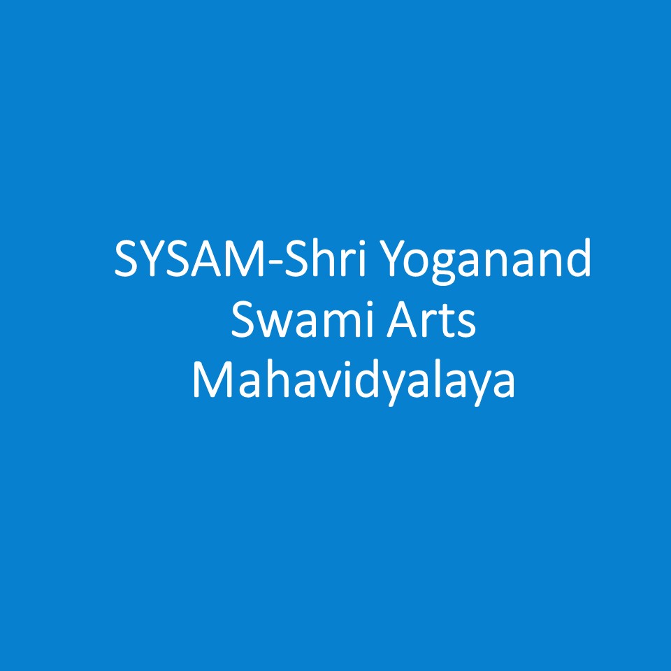 SYSAM-Shri Yoganand Swami Arts Mahavidyalaya