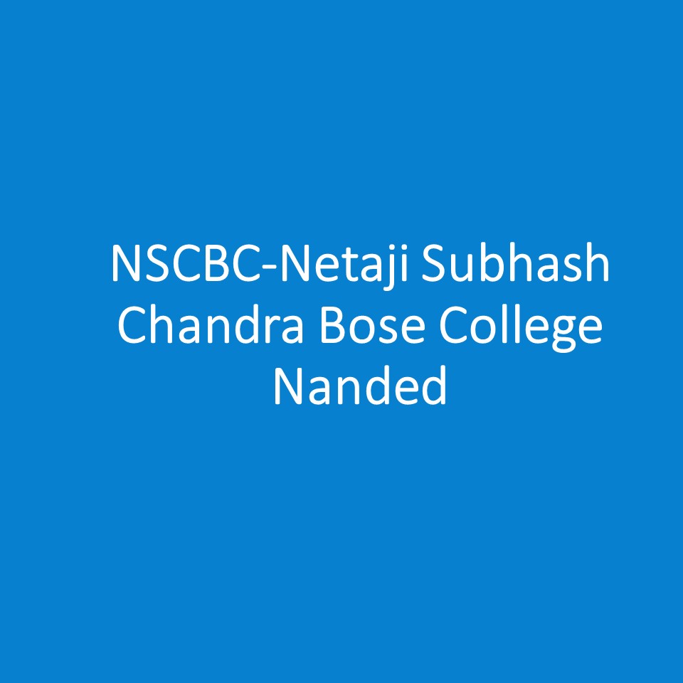 NSCBC-Netaji Subhash Chandra Bose College Nanded