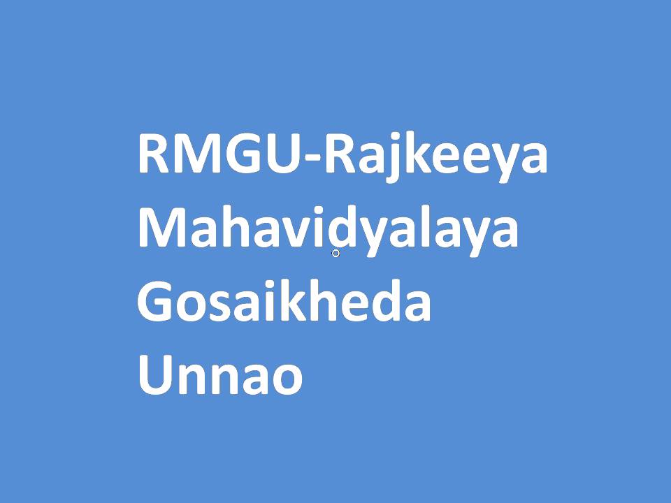 RMGU-Rajkeeya Mahavidyalaya Gosaikheda Unnao