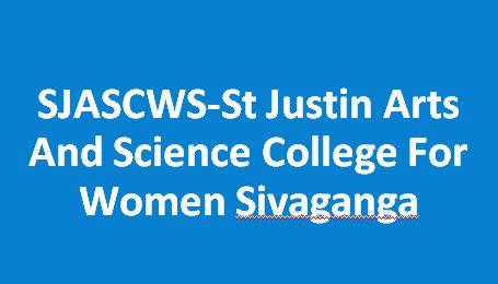 SJASCWS-St Justin Arts And Science College For Women Sivaganga