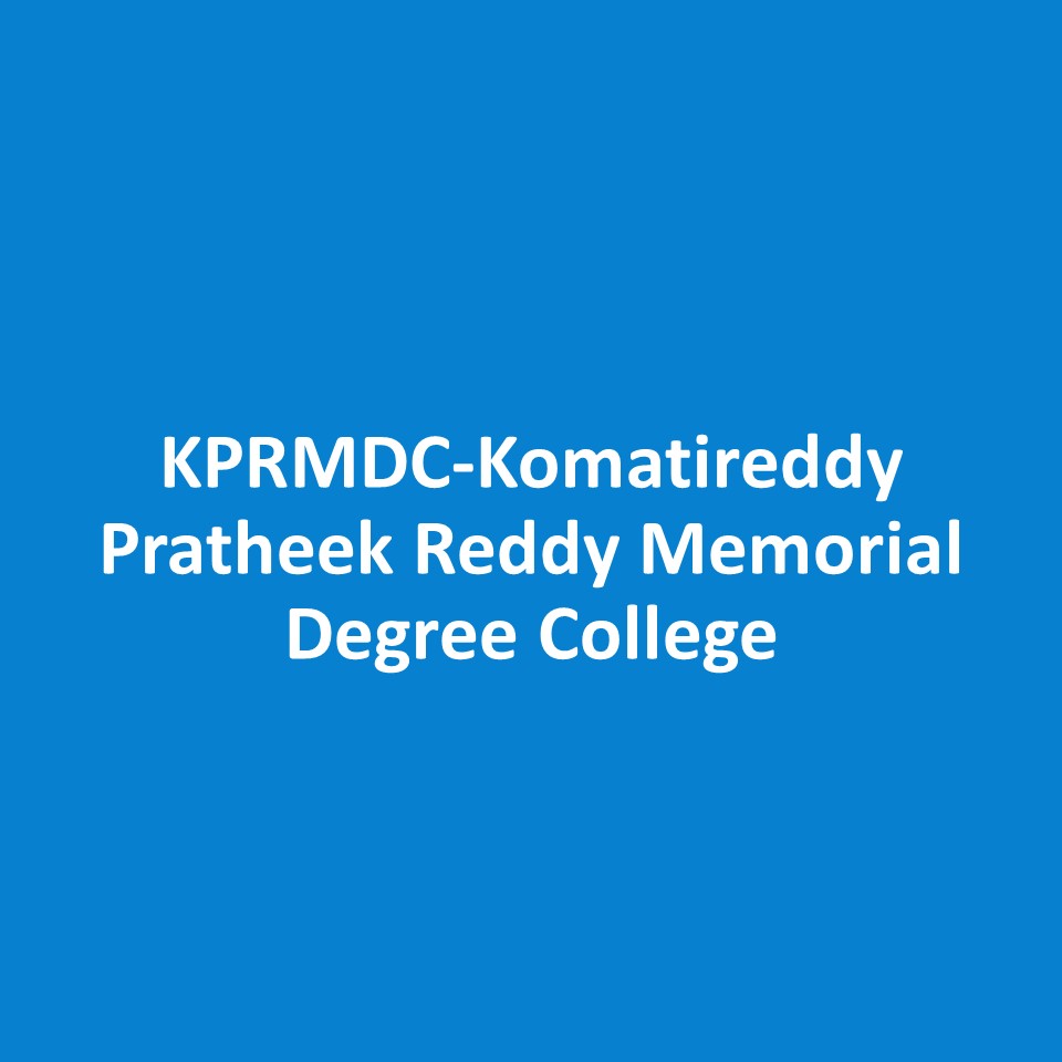 KPRMDC-Komatireddy Pratheek Reddy Memorial Degree College