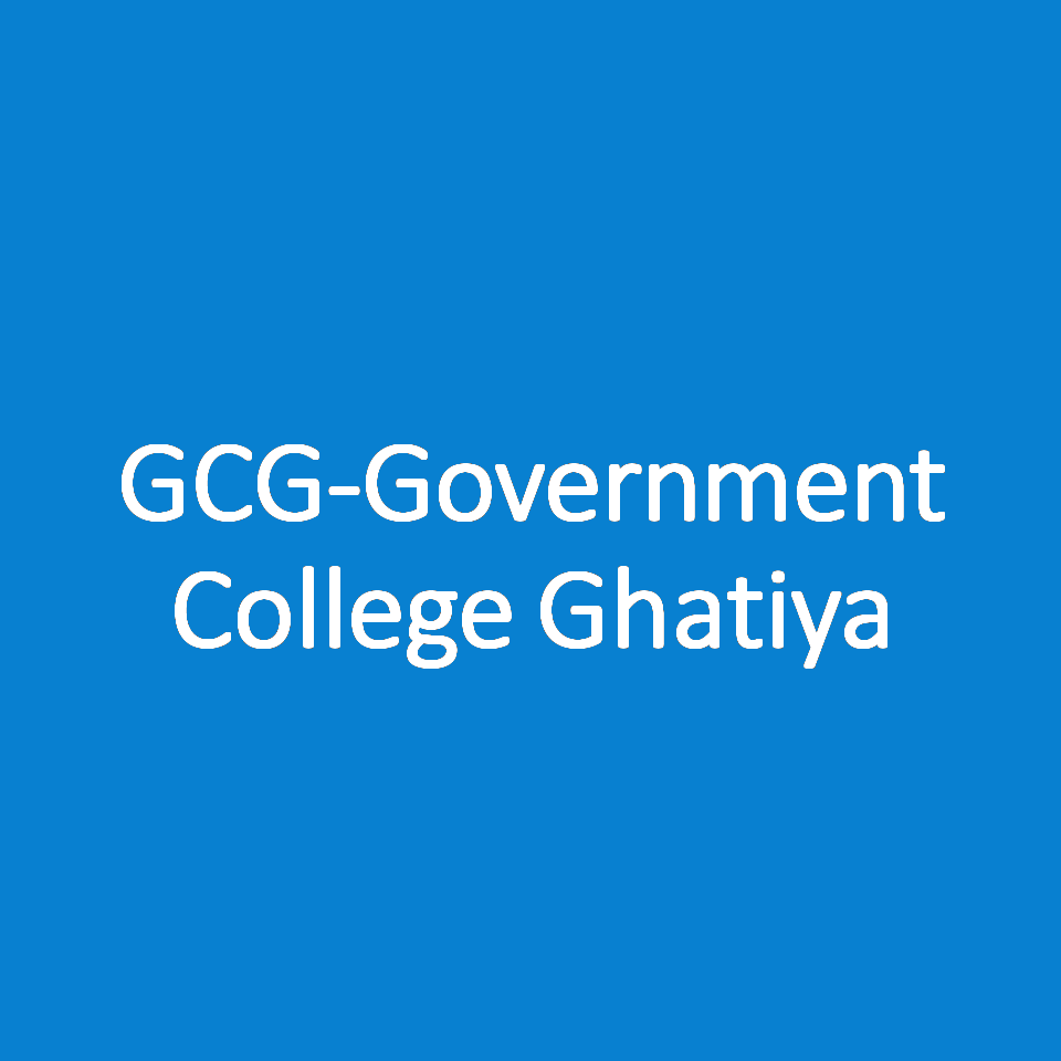 GCG-Government College Ghatiya