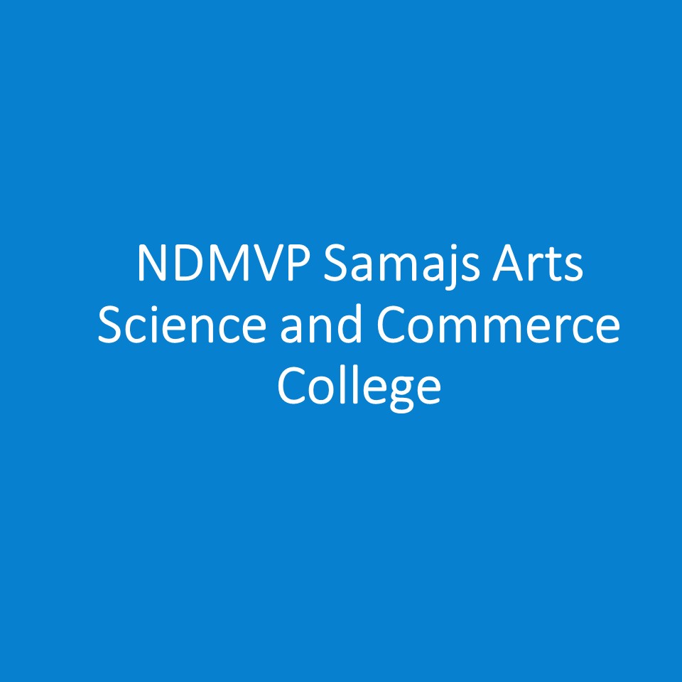 NDMVPSASCC-NDMVP Samajs Arts Science and Commerce College