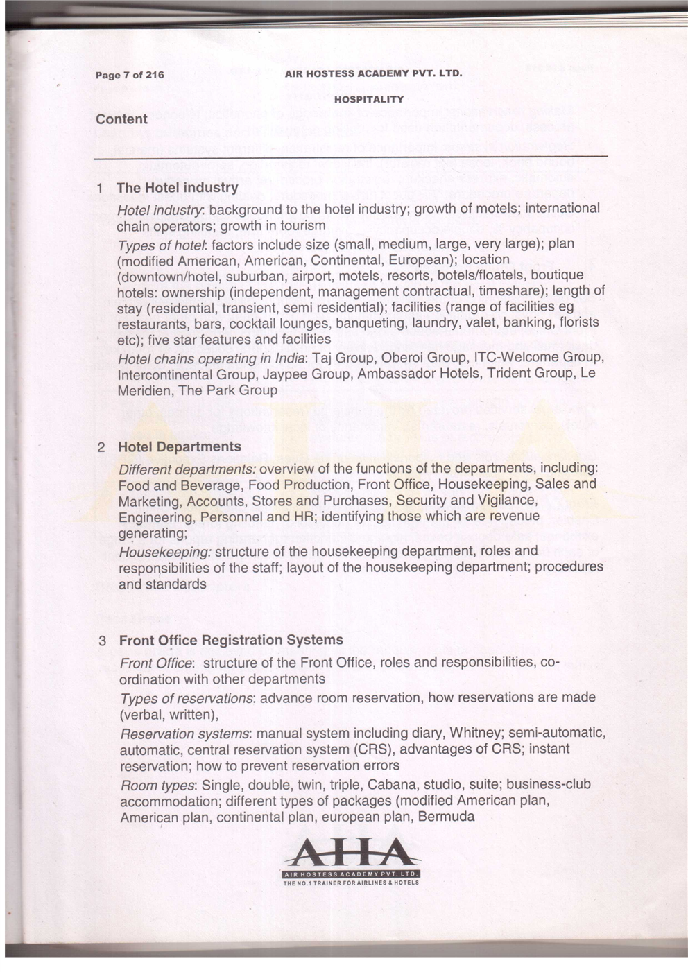  ABOUT  THE  HOTEL  INDUSTRY 