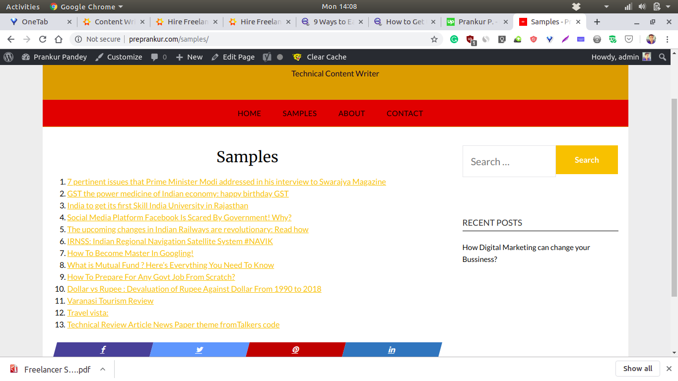 Writing Portfolio