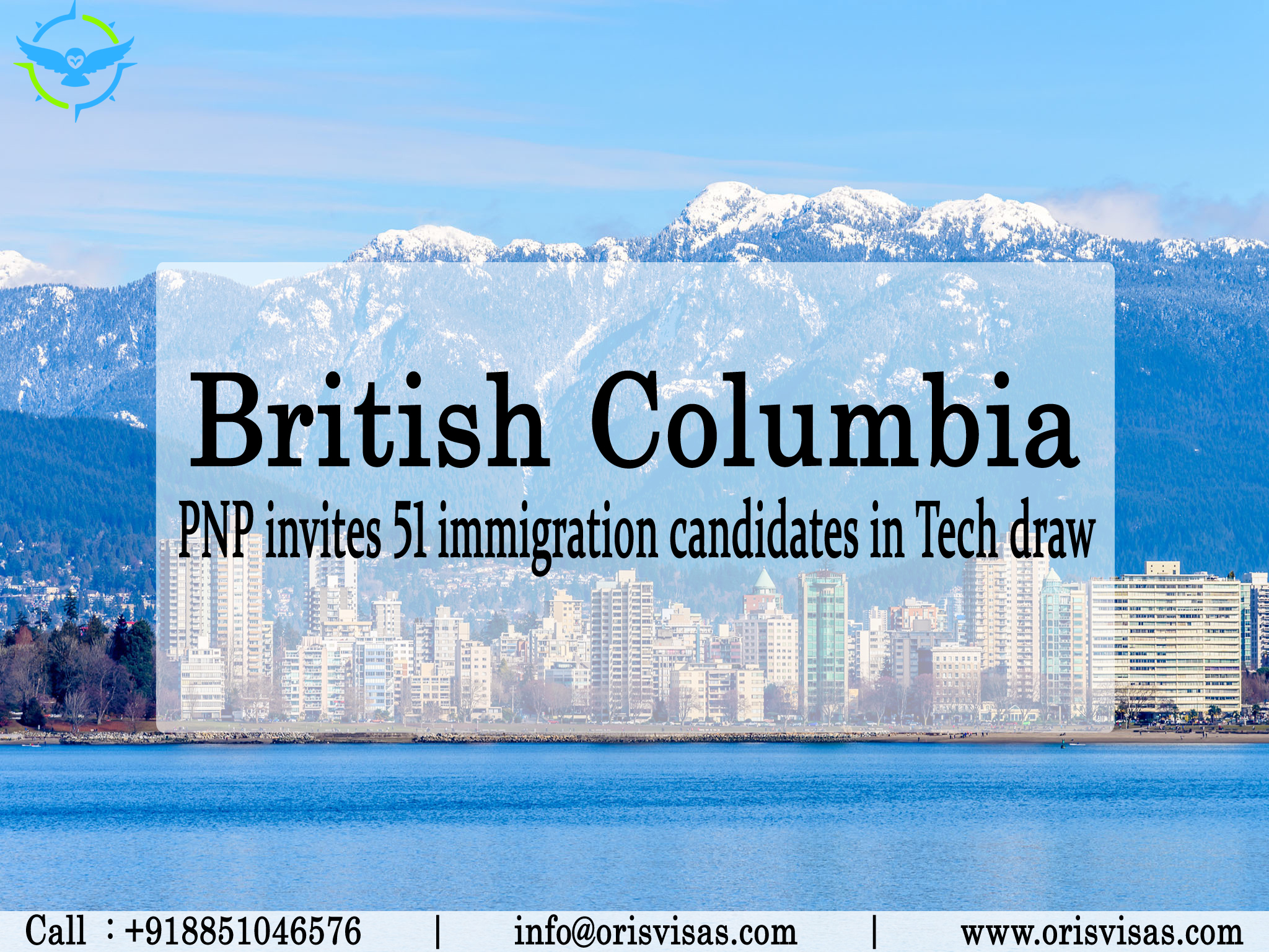 Oris Visas || BC PNP invites 51 immigration candidates in Tech draw


