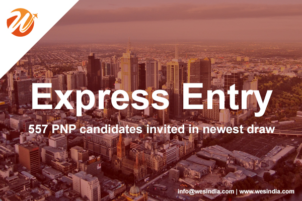 WES India || Express Entry: 557 PNP candidates invited in newest draw