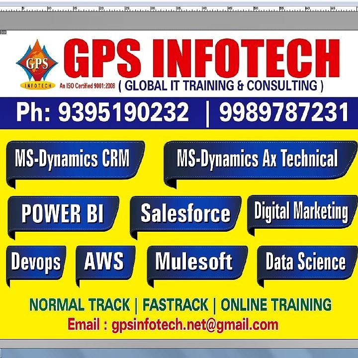 We are providing IT Software Course (Online Training)
