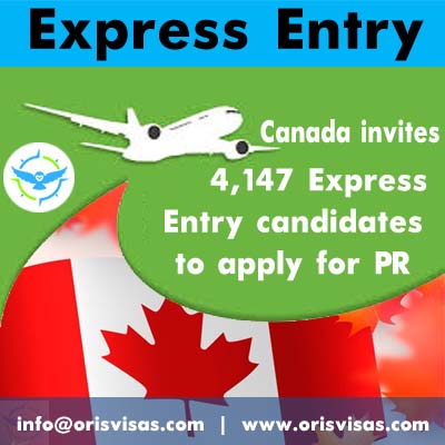 Oris Visas | Canada invites 4,147 Express Entry candidates to apply for PR
