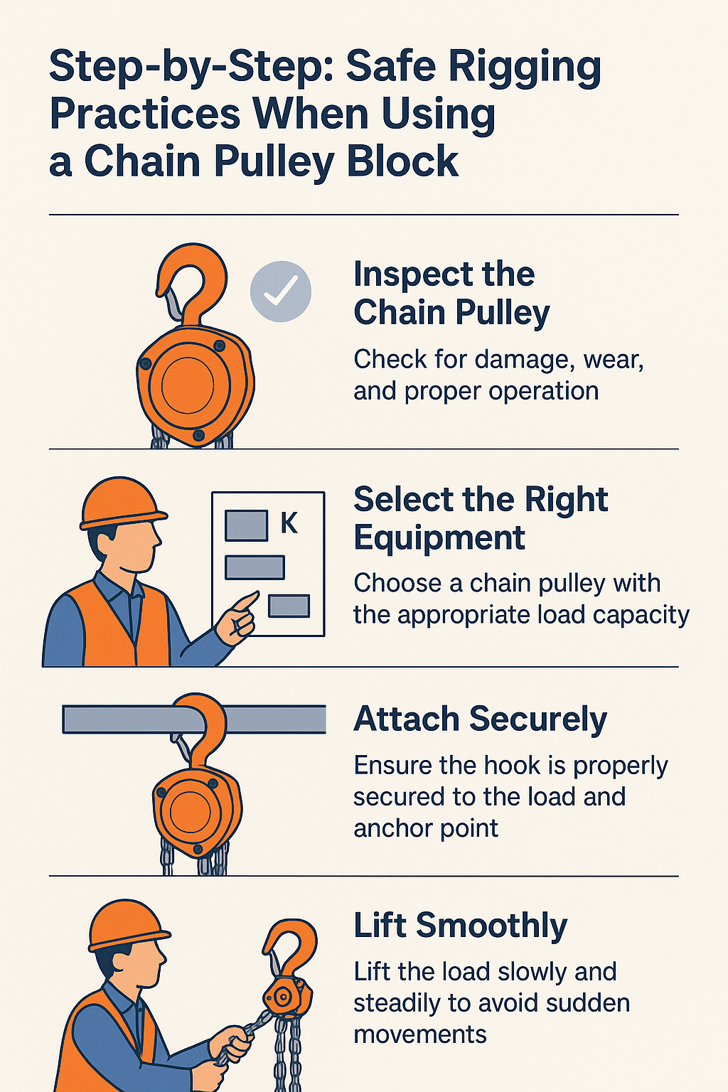 Safe Rigging Practices When Using a Chain Pulley Block