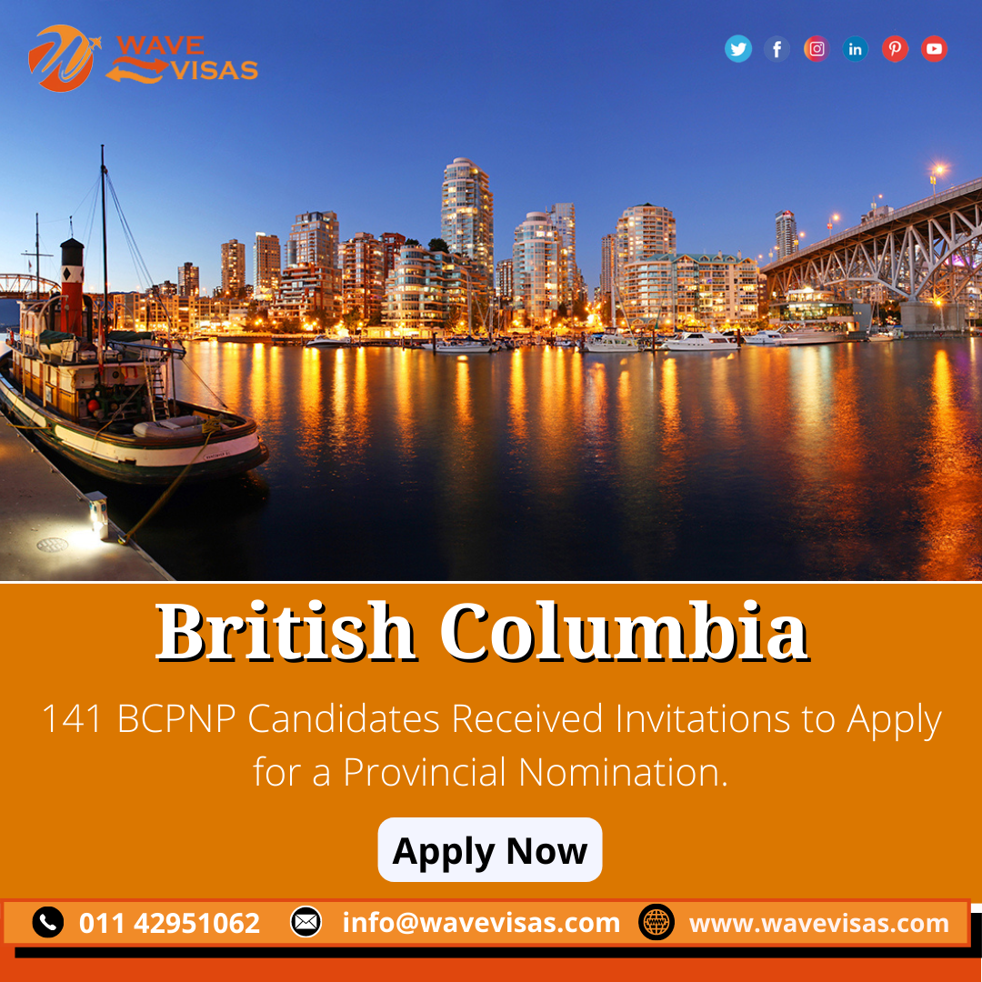 Provincial Nominee Program invitation draws in British Columbia.