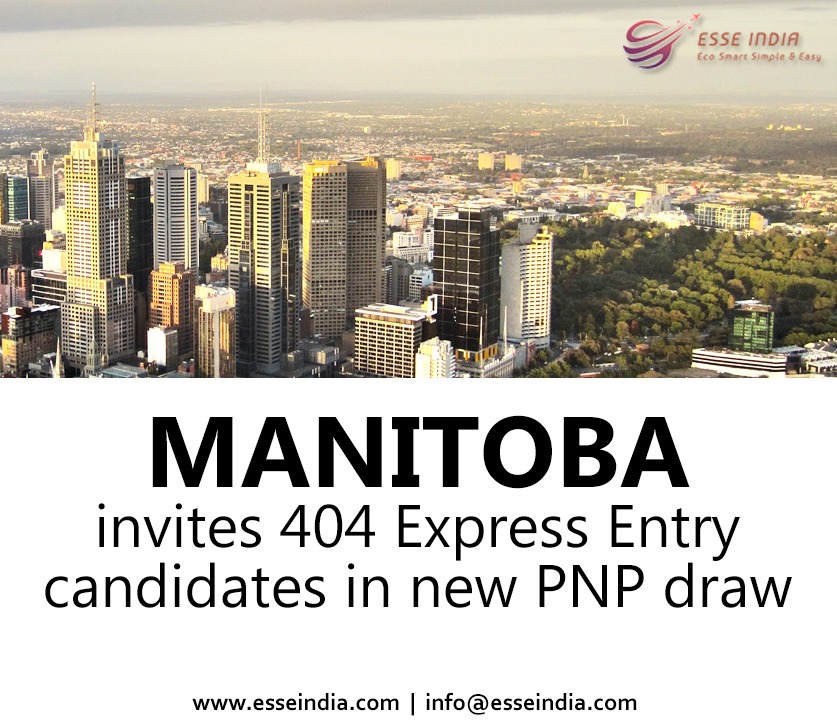 Manitoba invites 404 Express Entry candidates in new PNP draw | Esse India |