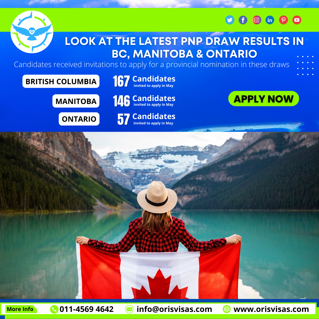 A look at the latest PNP draw results in BC, Manitoba and Ontario.