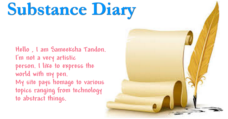 Substance diary