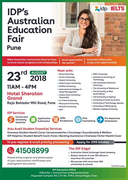 Invitation for IDP Australia & NZ Admission Day 