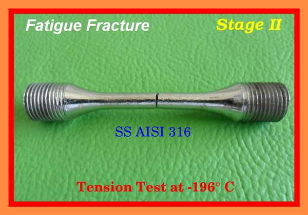 Fatigue Tension Test at -196° C  -  Fatigue Specimen