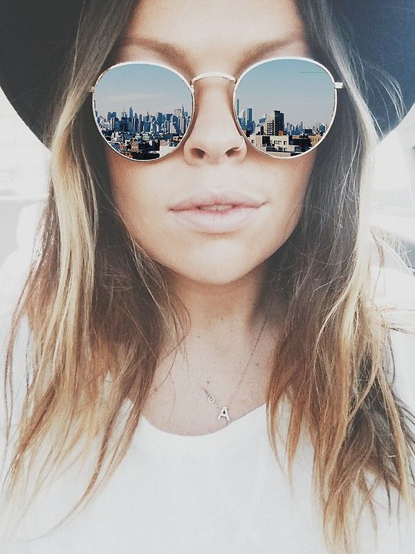 hiding behind sunglasses