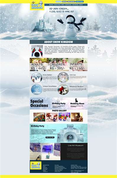 Snow Kingdom Template Mockup Design