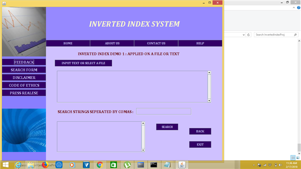 project inverted index system