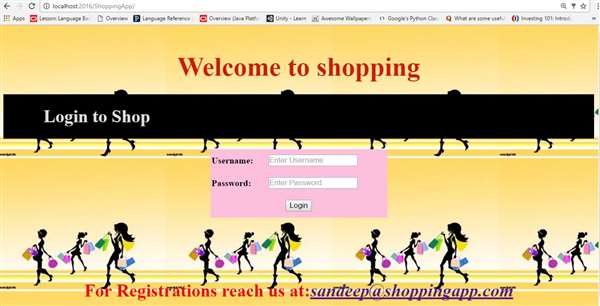 Demo Shopping Website.
