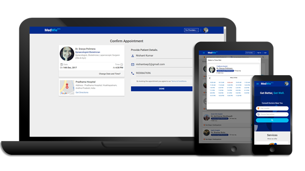 Medwle - Find Doctors and Book Appointments/For Hospitals/For Doctors
