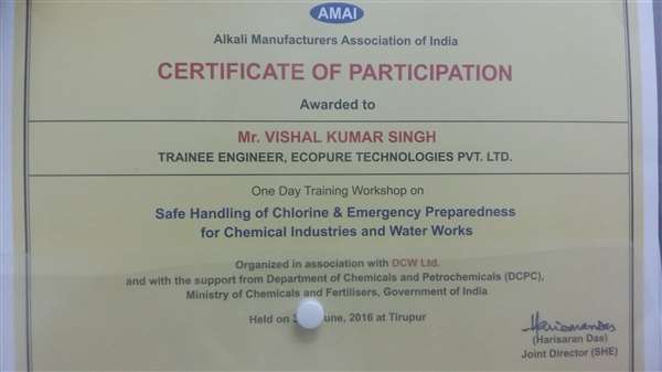 Safe handling of chlorine