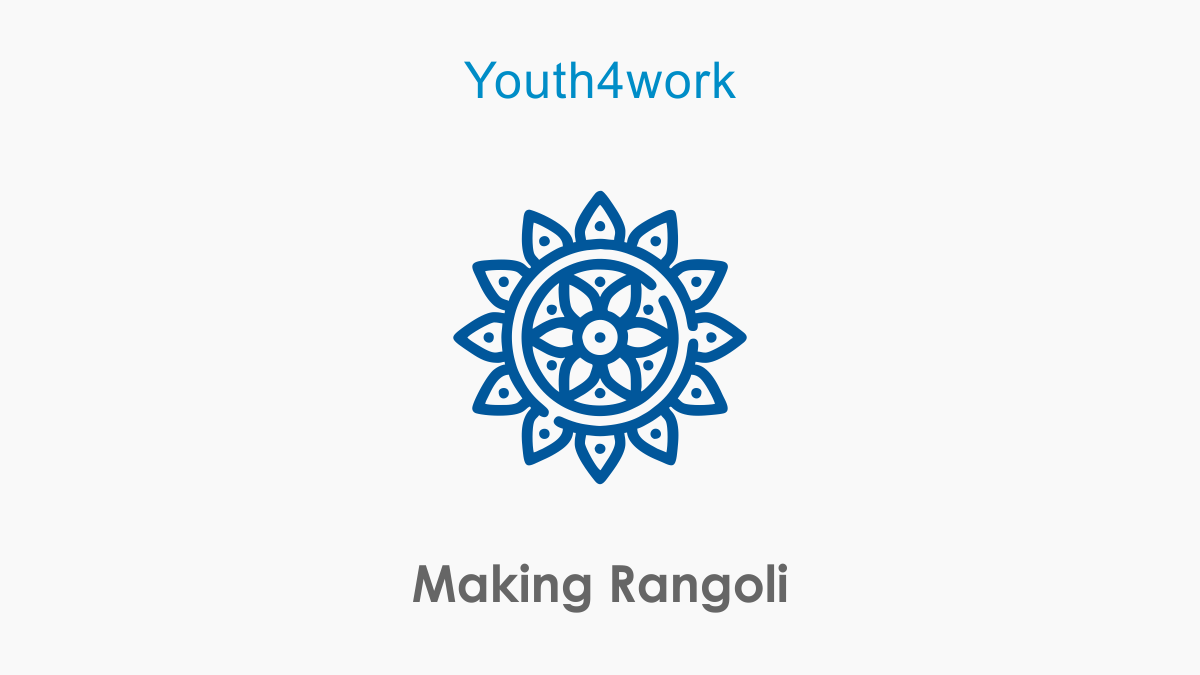 Making Rangoli