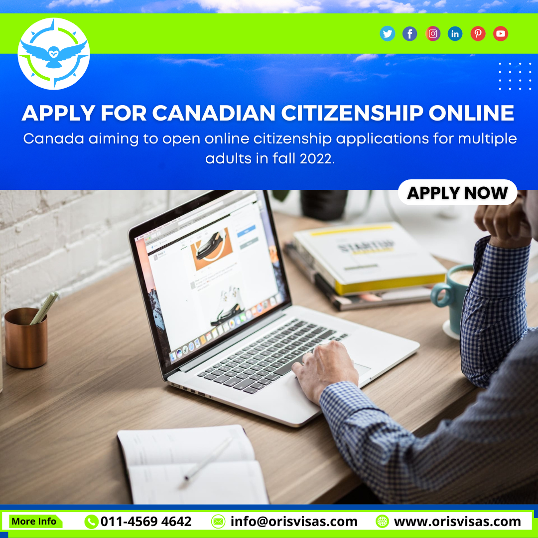 Canada aiming to open online citizenship applications for multiple adults in fall 2022.