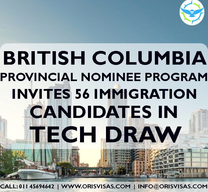 BC PNP invites 56 immigration candidates in Tech draw  || Oris Visas