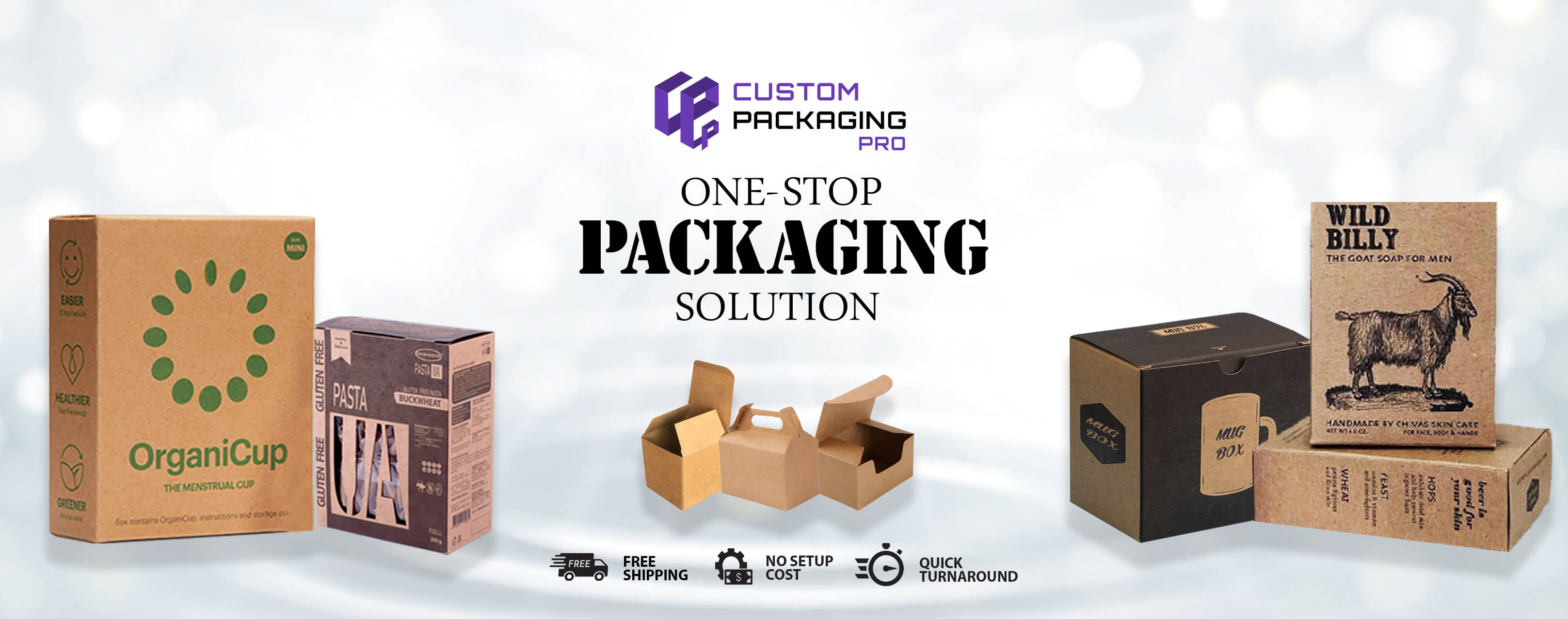 Custom Printed Kraft Packaging Boxes