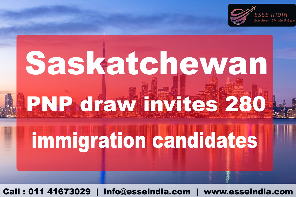 Esse India ||Saskatchewan PNP draw invites 280 candidates 