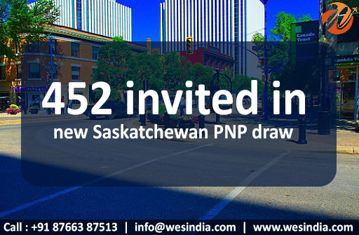 Wes India || 452 invited in new Saskatchewan PNP draw