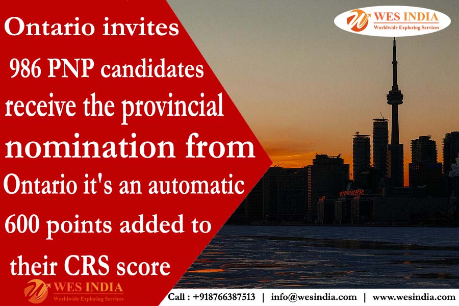 Ontario invites 986 PNP candidates in Skilled Trades draw | WES india
